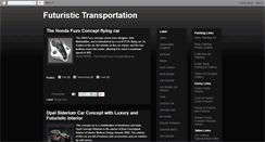 Desktop Screenshot of futuristictransportation.blogspot.com