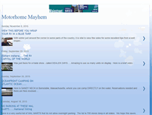 Tablet Screenshot of motorhomemayhem.blogspot.com