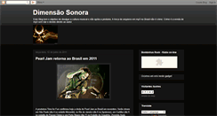 Desktop Screenshot of dimensaosonora.blogspot.com