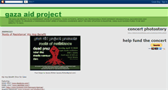 Desktop Screenshot of gazaaidproject.blogspot.com