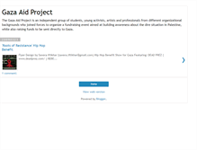 Tablet Screenshot of gazaaidproject.blogspot.com