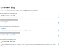 Tablet Screenshot of elvisman.blogspot.com
