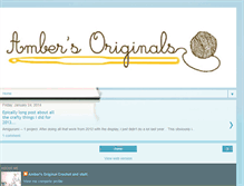 Tablet Screenshot of ambers-originals.blogspot.com