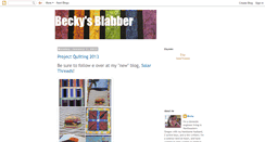 Desktop Screenshot of becky-beckysblabber.blogspot.com