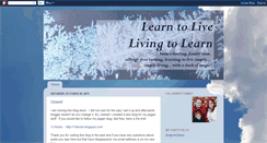 Desktop Screenshot of learningtolive-livingtolearn.blogspot.com