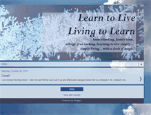 Tablet Screenshot of learningtolive-livingtolearn.blogspot.com