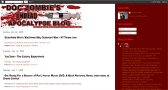 Desktop Screenshot of doczombiesundeadapocalypseblog.blogspot.com