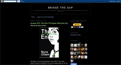 Desktop Screenshot of bridgethegapx.blogspot.com