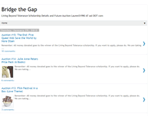 Tablet Screenshot of bridgethegapx.blogspot.com