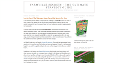 Desktop Screenshot of farm-ville-secrets.blogspot.com