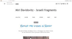 Desktop Screenshot of miridavidovitz.blogspot.com