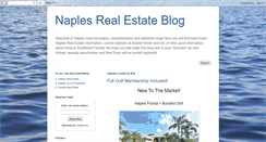 Desktop Screenshot of naplesrealestateblog.blogspot.com