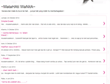 Tablet Screenshot of matahatiwanita.blogspot.com