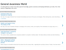 Tablet Screenshot of general-awareness-world.blogspot.com
