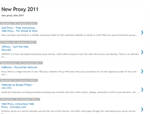 Tablet Screenshot of newproxysite2011.blogspot.com