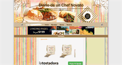 Desktop Screenshot of diariodeunchefnovato.blogspot.com