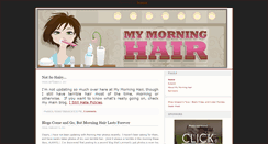 Desktop Screenshot of mymorninghair.blogspot.com