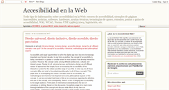 Desktop Screenshot of accesibilidadenlaweb.blogspot.com