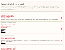 Tablet Screenshot of accesibilidadenlaweb.blogspot.com