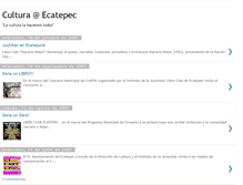 Tablet Screenshot of ecatepecultura.blogspot.com
