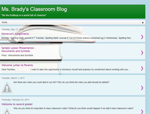 Tablet Screenshot of msbradysclassroom.blogspot.com