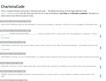 Tablet Screenshot of charismacode.blogspot.com
