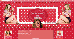 Desktop Screenshot of fofocasdebeleza.blogspot.com