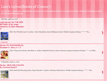 Tablet Screenshot of lisaslovesbooksofcourse.blogspot.com