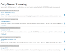 Tablet Screenshot of crazywomanscreaming.blogspot.com