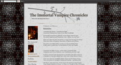 Desktop Screenshot of immortalvampire.blogspot.com