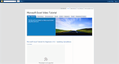 Desktop Screenshot of excelvideo.blogspot.com