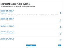Tablet Screenshot of excelvideo.blogspot.com