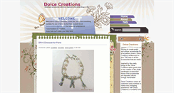 Desktop Screenshot of dolcecreations.blogspot.com