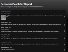 Tablet Screenshot of pensacolabeachsurfreport.blogspot.com