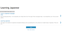 Tablet Screenshot of learningjapaneselanguage.blogspot.com