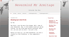 Desktop Screenshot of nevermindmrarmitage.blogspot.com