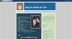 Desktop Screenshot of ourique12bclaudia.blogspot.com