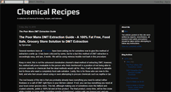Desktop Screenshot of chemicalrecipes.blogspot.com