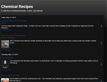 Tablet Screenshot of chemicalrecipes.blogspot.com