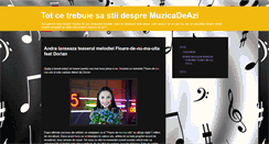 Desktop Screenshot of muzicadeazi.blogspot.com