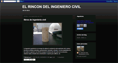 Desktop Screenshot of elrincondelingenierocivil.blogspot.com