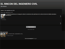 Tablet Screenshot of elrincondelingenierocivil.blogspot.com