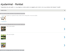 Tablet Screenshot of ajudanimalpombal.blogspot.com