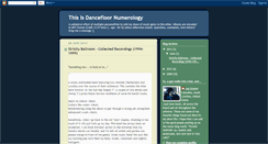 Desktop Screenshot of dancefloornumerology.blogspot.com