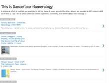 Tablet Screenshot of dancefloornumerology.blogspot.com