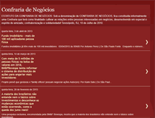 Tablet Screenshot of confrariadenegocios.blogspot.com