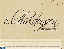 Tablet Screenshot of elchristensenphotography.blogspot.com