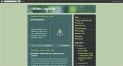 Desktop Screenshot of liscumlab.blogspot.com