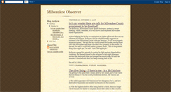 Desktop Screenshot of milwaukeeobserver.blogspot.com