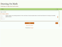 Tablet Screenshot of drawingonmath.blogspot.com
